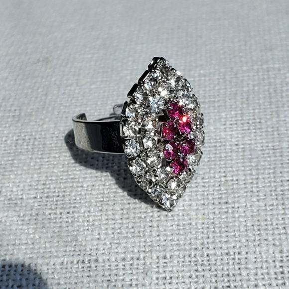 oliolis Jewelry - ❤️ Adjustable Ring Diamond Shape Fuchsia